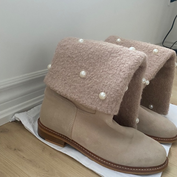 Felt Chanel boots size 10 - Picture 5 of 6